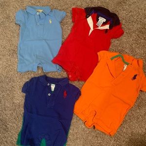 Lot of 4 Ralph Lauren 3 mo shorties